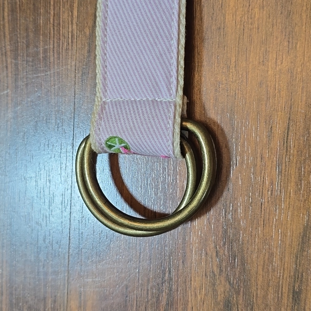 J. Crew Pink Martini Cocktail Embroidered D-Ring Belt - Picture 2 of 10